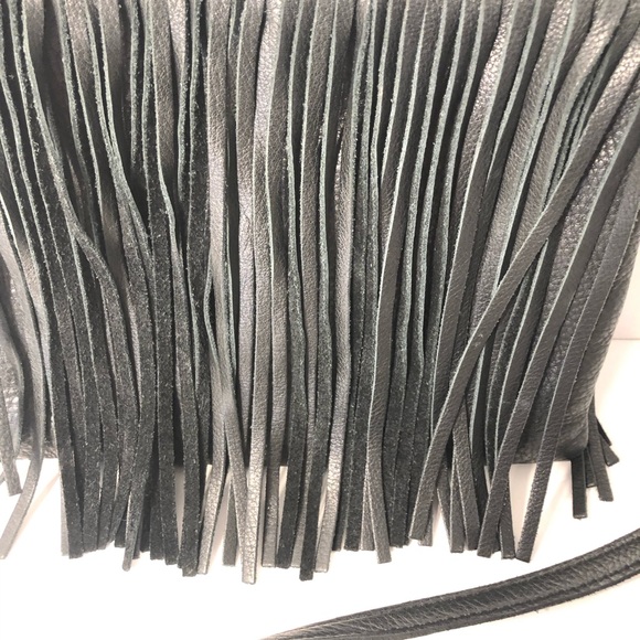 Lucky Brand Black Fringe Crossbody Bag - Picture 2 of 10